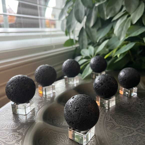 Lava Stone Sphere - Picture 5 of 6